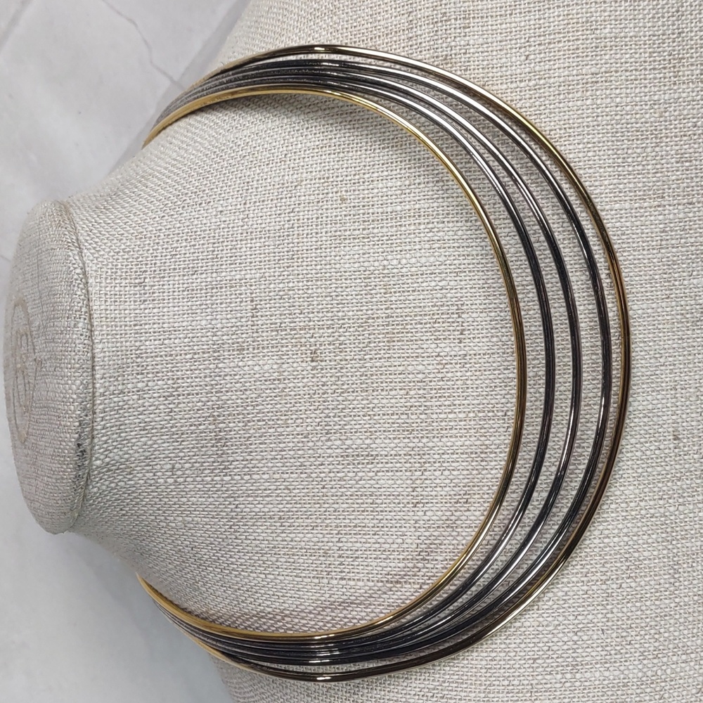 Two-Tone Torque/Collar Necklace